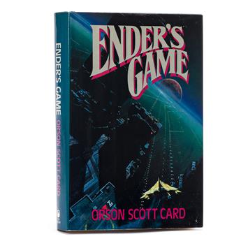 Card, Orson Scott (b. 1951) Enders Game, Signed First Edition.